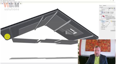 bestehende Bauantragspläne in der Dachbeplankung anpassen