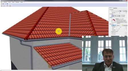 freies Dach als Vordach